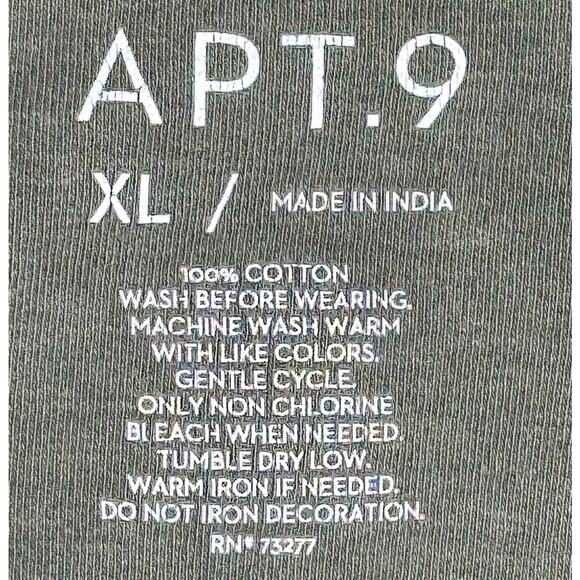 Apt 9 Green Polo Style Short Sleeve Shirt XL Casual Cotton - Picture 5 of 5